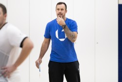 NSTL vyrų lyga: Vilniaus TECH ir Klaipėdos universitetų dvikovoje pergalę šventė Vilniaus TECH tinklininkai