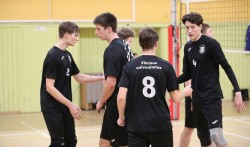 NSTL vaikinų lygoje VU pergalė prieš KTU (3:0)