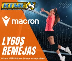 Naujas KTML lygos rėmėjas ‒ MACRON!