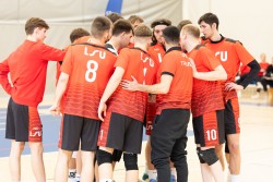 NSTL vyrų lyga: Lietuvos sporto ir Klaipėdos universitetų dvikovoje užtikrintą pergalę šventė LSU vaikinai